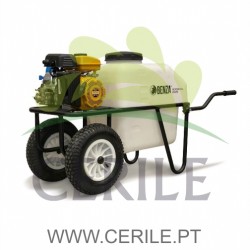 CARRINHO DE MÃO PULVERIZADOR BENZA BZS2514 4 TEMPOS 100 LITROS
