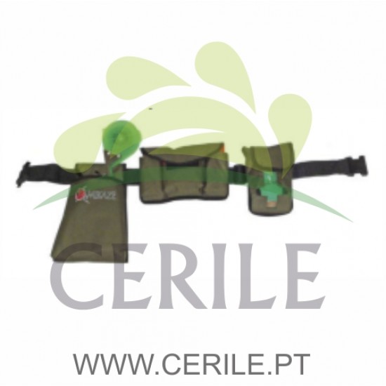 CINTO COM BOLSOS PARA FITA, AGRAFOS E ATADORA KAMIKAZE