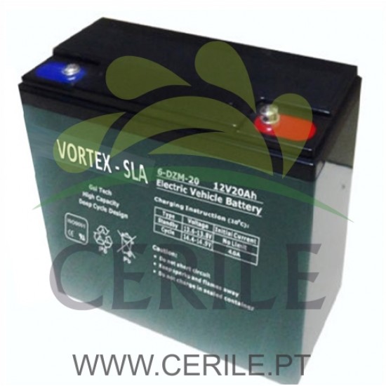 BATERIA CHUMBO BICICLETAS ELÉTRICAS VOTEX SLA 12V 20AH