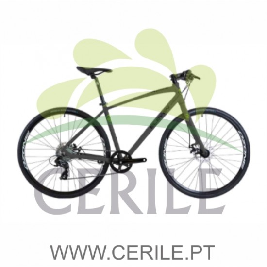 BICICLETA 700 ELEVEN FREEZ 1.0 ALUMÍNIO CINZA/VERDE S