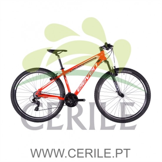 BICICLETA 29 ELEVEN PRO HOMEM ALUMÍNIO V-BRAKE ( SUSPENSÃO ) 21V VERMELHA M