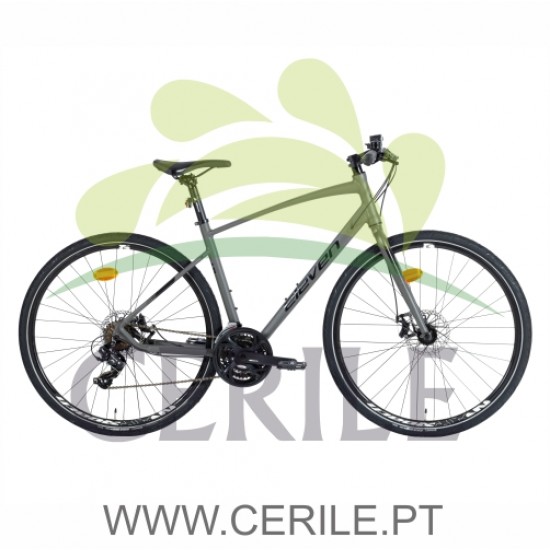 BICICLETA 700 ELEVEN FREEZ 1.0 ALUMÍNIO CINZA/PRETO L