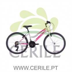 BICICLETA 26 ELEVEN PLAY MENINA 21V CINZA/ROSA
