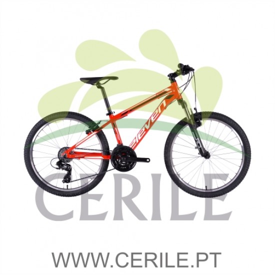 BICICLETA 26 ELEVEN PRO HOMEM ALUMÍNIO (SUSPENSÃO) 21V VERMELHO L