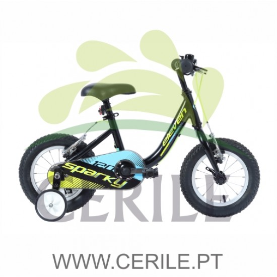 BICICLETA CRIANÇA 12 ELEVEN SPARKY MENINO PRETA