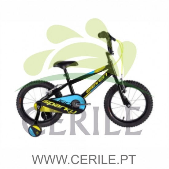 BICICLETA CRIANÇA 16 ELEVEN SPARKY MENINO PRETO