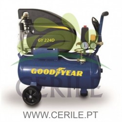 COMPRESSOR DE AR ELÉTRICO GOODYEAR GY224D 2HP 24L