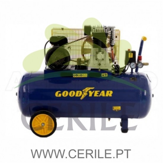 COMPRESSOR DE AR ELÉTRICO GOODYEAR GY3100B 3HP 100L CORREAS