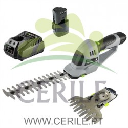 KIT TESOURA DE ARBUSTOS / ERVA BATERIA 12V EGO POWER CHT2001E (BATERIA 2AH + CARREGADOR)