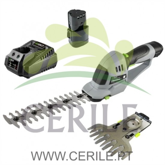 KIT TESOURA DE ARBUSTOS / ERVA BATERIA 12V EGO POWER CHT2001E (BATERIA 2AH + CARREGADOR)