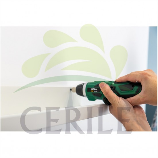 APARAFUSADORA A BATERIA REVERSIVEL LITIO COM 53 ACESSÓRIOS KOMA TOOLS