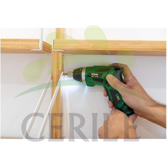 APARAFUSADORA A BATERIA REVERSIVEL LITIO COM 53 ACESSÓRIOS KOMA TOOLS