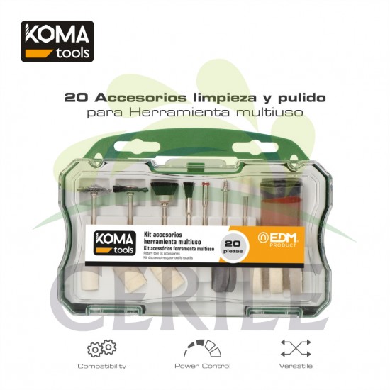 KIT LIMPAR E POLIR 20 PEÇAS 