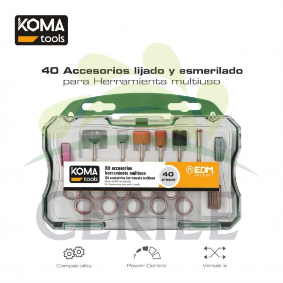 KIT LIXAR E ESMIRILHAR 40 PEÇAS 