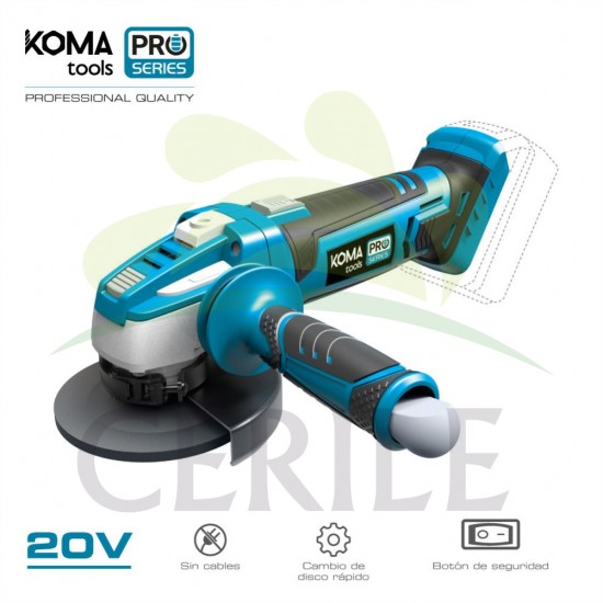 REBARBADORA 20V (SEM BATERIA E CARREGADOR) KOMA TOOLS PRO SERIES BATTERY