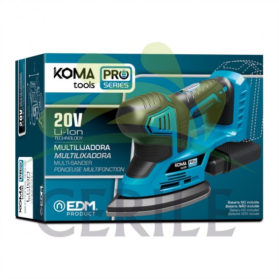 LIXADORA TIPO MOUSE 20V (SEM BATERIA E CARREGADOR) BATERIA KOMA TOOLS PRO SÉRIE 