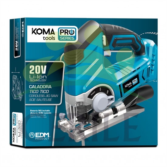 SERRA TICO-TICO 20V (SEM BATERIA E CARREGADOR) KOMA TOOLS PRO SERIES BATTERY