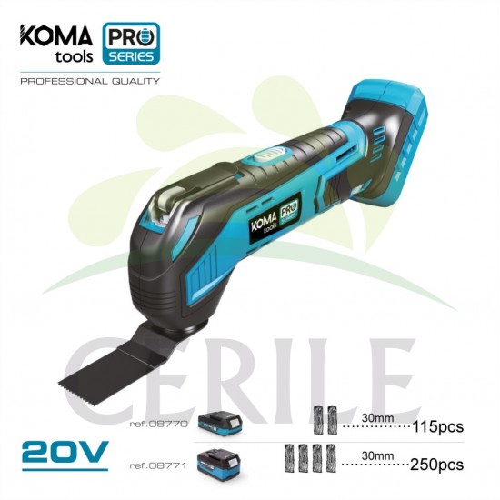 MULTI-FERRAMENTA 20V (SEM BATERIA E CARREGADOR) KOMA TOOLS PRO SERIES BATTERY