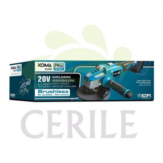 REBARBADORA SEM ESCOVAS 20V (SEM BATERIA E CARREGADOR) KOMA TOOLS PRO SERIES BATTERY