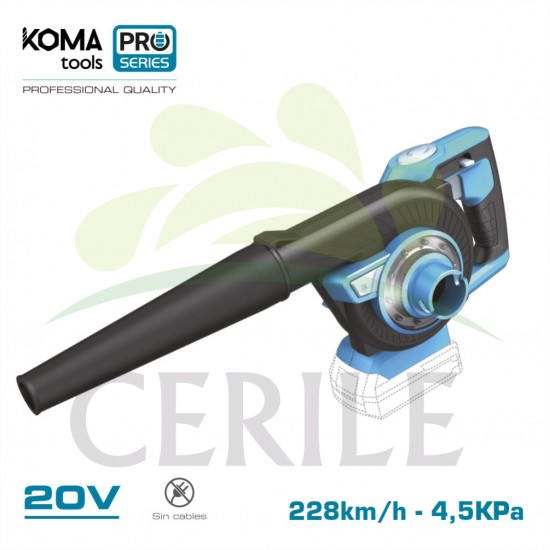 ASPIRADOR SOPRADOR 20V (SEM BATERIA E CARREGADOR) KOMA TOOLS PRO SERIES BATTERY