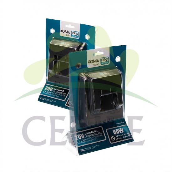 CARREGADOR BATERIA 60W KOMA TOOLS PRO SERIES BATTERY