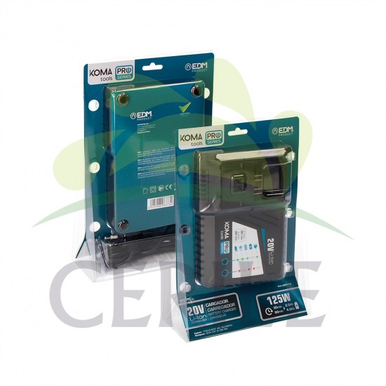 CARREGADOR RAPIDO BATERIA 125W KOMA TOOLS PRO SERIES BATTERY