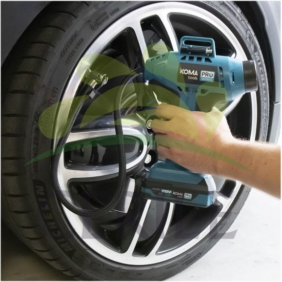 COMPRESSOR DE AR A BATERIA 20V (SEM BATERIA E CARREGADOR) 7,5X22X25,5CM KOMA TOOLS PRO SERIES BATTERY