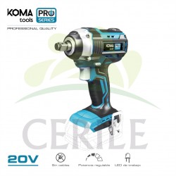 CHAVE DE IMPACTO 20V BRUSHLESS 280 nm(SEM BATERIA E CARREGADOR) KOMA TOOLS 
