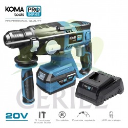 KIT BERBEQUIM DE MARTELO DEMOLIDOR 20V KOMA TOOLS PRO SERIES BATTERY