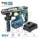 KIT BERBEQUIM DE MARTELO DEMOLIDOR 20V KOMA TOOLS PRO SERIES BATTERY