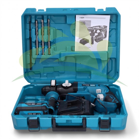 KIT BERBEQUIM DE MARTELO DEMOLIDOR 20V KOMA TOOLS PRO SERIES BATTERY