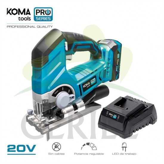 KIT SERRA TICO-TICO 20V KOMA TOOLS PRO SERIES BATTERY