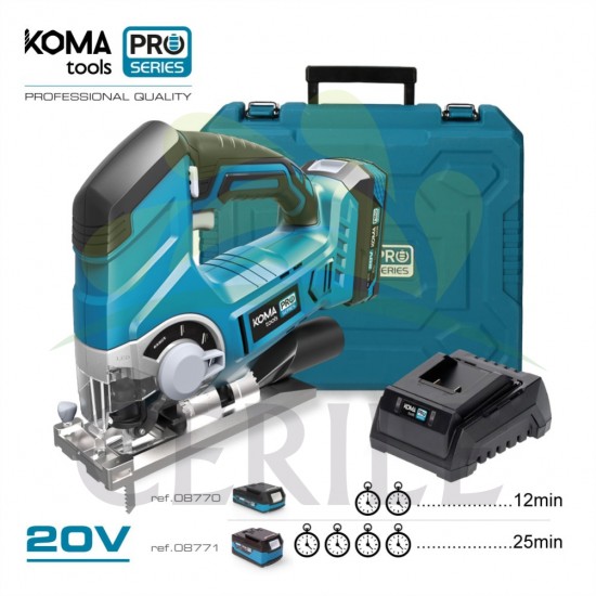 KIT SERRA TICO-TICO 20V KOMA TOOLS PRO SERIES BATTERY