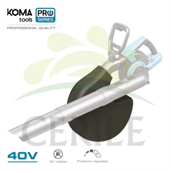 SOPRADOR - ASPIRADOR - TRITURADOR 40V (SEM BATERIAS NEM CARREGADOR) KOMA TOOLS EDM