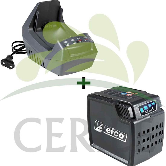 KIT SOPRADOR BATERIA EFCO SAI 60 + BATERIA 5,0AH + CARREGADOR