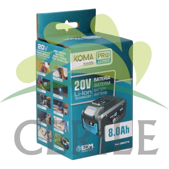 BATERIA LITIO 20V 8.0AH KOMA TOOLS