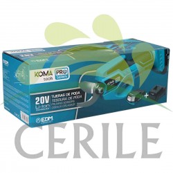 KIT TESOURA DE PODA 20 V COM BATERIA E CARREGADOR KOMA TOOLS