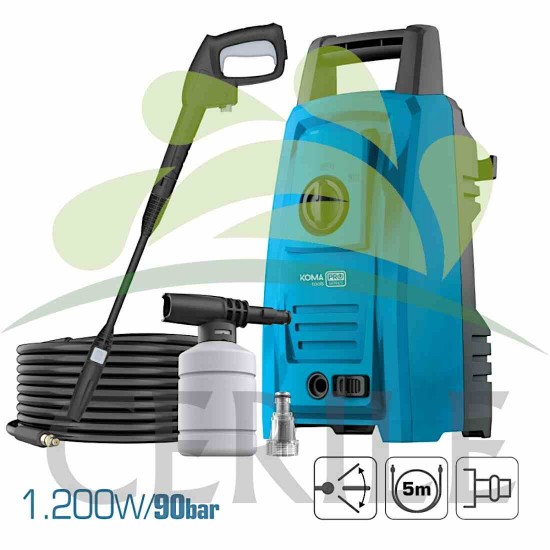 MÁQUINA DE LAVAR ALTA PRESSÃO 1.200w 90 BAR KOMA TOOLS