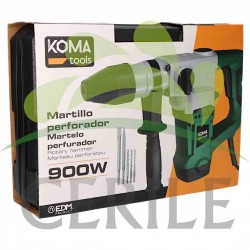 MARTELO PERFURADOR 900W COM CAIXA KOMA TOOLS