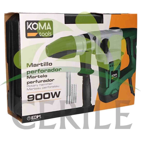 MARTELO PERFURADOR 900W COM CAIXA KOMA TOOLS