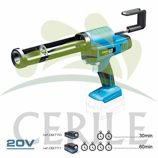 PISTOLA DE SILICONE 20 V KOMA TOOLS