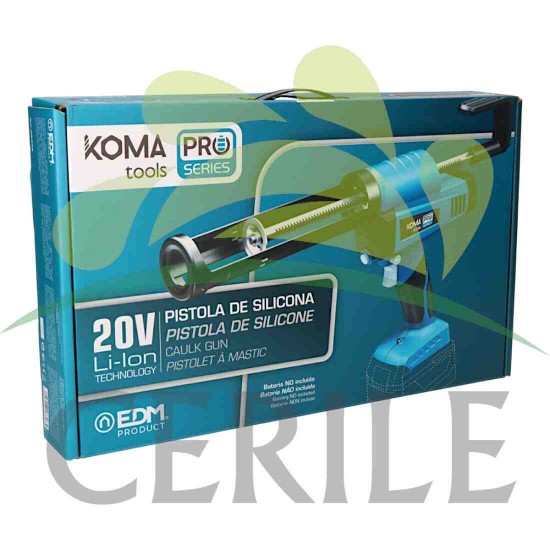 PISTOLA DE SILICONE 20 V KOMA TOOLS