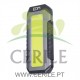 LANTERNA RECARREGÁVEL XL 10W 3 LEDS 1000Lm 2x2000mAh EDM