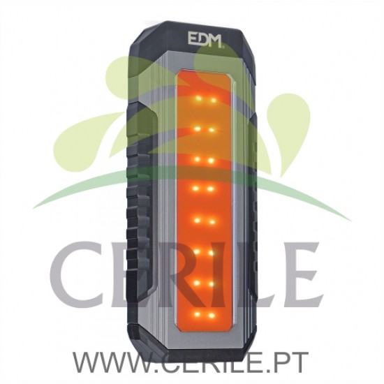 LANTERNA RECARREGÁVEL XL 10W 3 LEDS 1000Lm 2x2000mAh EDM