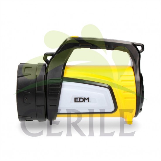 LANTERNA MULTIFUNÇÕES PORTÁTIL LUZ PRINCIPAL + LATERAL E POWER BANK 350lm EDM