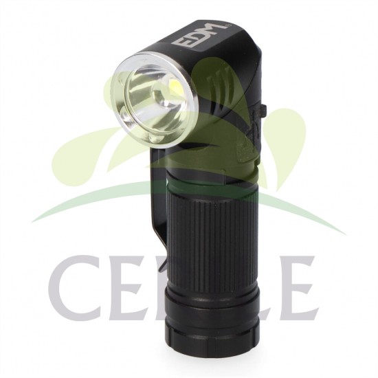 MINI LANTERNA LED NANO VORTEX, DIRECIONÁVEL, ALUMÍNIO, RECARREGÁVEL, 8 W 450 lm