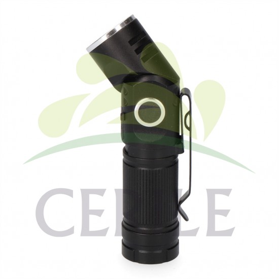 MINI LANTERNA LED NANO VORTEX, DIRECIONÁVEL, ALUMÍNIO, RECARREGÁVEL, 8 W 450 lm