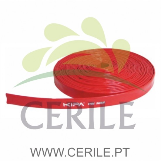 MANGUEIRA DE BORRACHA KIPA TIPO BOMBEIRO 25MM 25 MT