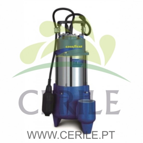 BOMBA DE ÁGUA SUBMERSÍVEL GOODYEAR GY17910EP ÁGUAS SUJAS