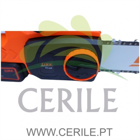 KIT MOTOSSERRA A BATERIA LIKE CS018 + BATERIA 4AH + CARREGADOR